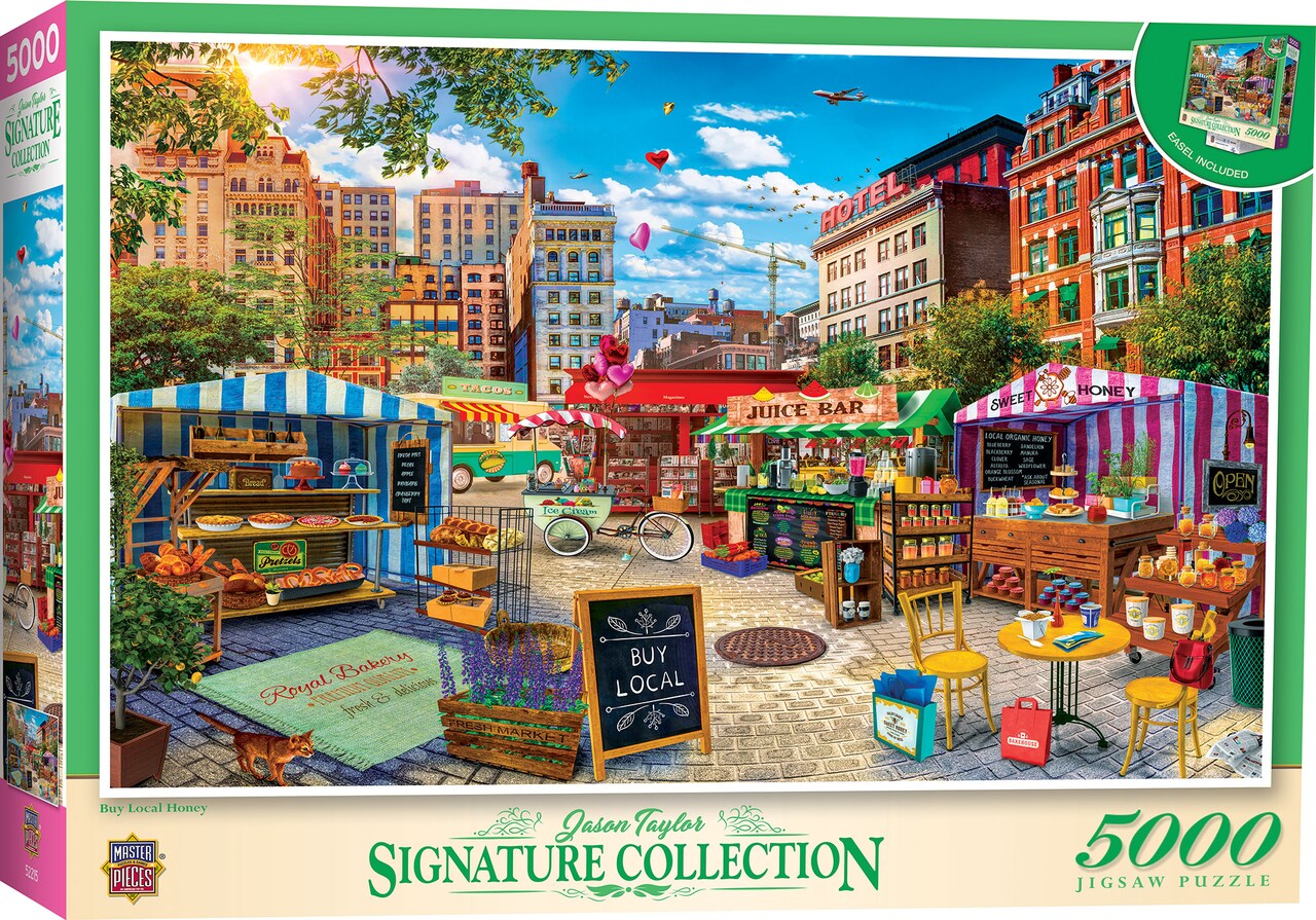 MasterPieces 5000 Piece Jigsaw Puzzle For Adults, Family, Or Kids - Buy Local Honey - Manufacturer Defect - 40"x60"